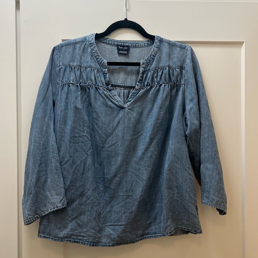 Splendid denim blouse